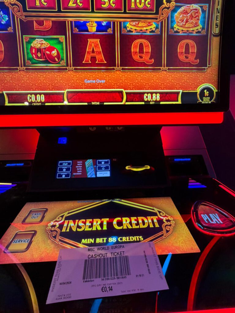 MSC World Europa Casino Spielautomaten